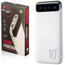 Повербанк Power Bank внешний аккумулятор портативная зарядка для телефона, смартфона, планшета PowerWay 10000mAh Super Slim White (TX10) Повербанк Power Bank внешний аккумулятор портативная зарядка для телефона, смартфона, планшета PowerWay 10000mAh Super Slim White (TX10)