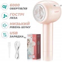 Машинка від ковтунців (машинка для стриження ковтунців) електрична від аккумулятора VGR 10W Рожева Машинка від ковтунців (машинка для стриження ковтунців) електрична від аккумулятора VGR 10W Рожева