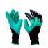 Садовые перчатки с когтями с пластиковыми наконечниками Garden Gloves Бирюзовые