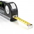 Лазерный уровень для дома с рулеткой и линейкой 4 в 1 Laser Level Pro 3 Черный