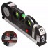 Лазерный уровень для дома с рулеткой и линейкой 4 в 1 Laser Level Pro 3 Черный