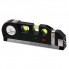 Лазерный уровень для дома с рулеткой и линейкой 4 в 1 Laser Level Pro 3 Черный