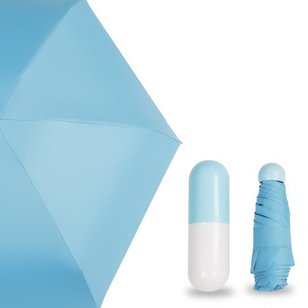 Зонт карманный в капсуле Capsule Umbrella Голубой